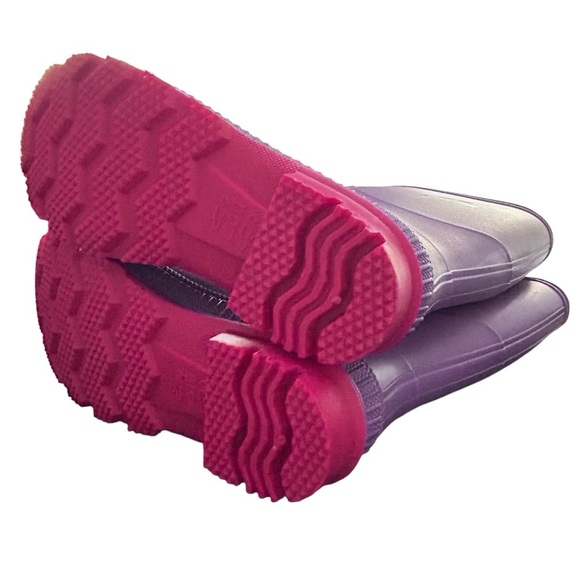 Kamik Kids Rain Boots Size 2 – Purple with Pink Soles - Picture 5 of 5